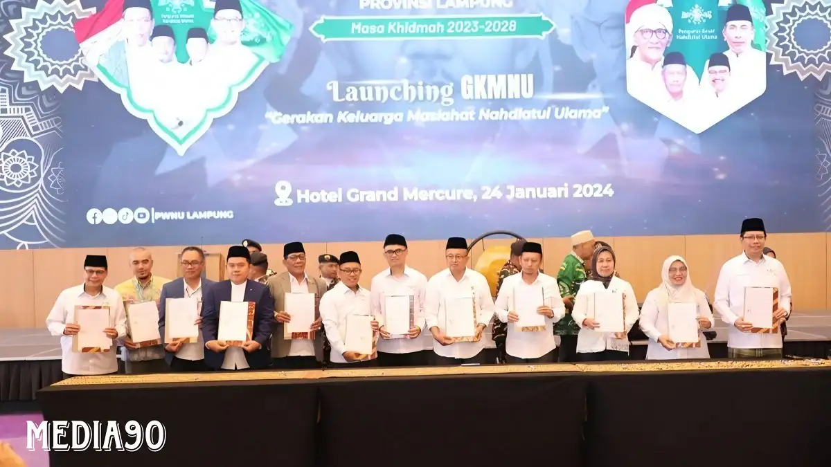 Unila dan PWNU Lampung Teken Kerjasama Implementasi Gerakan Keluarga Maslahat NU
