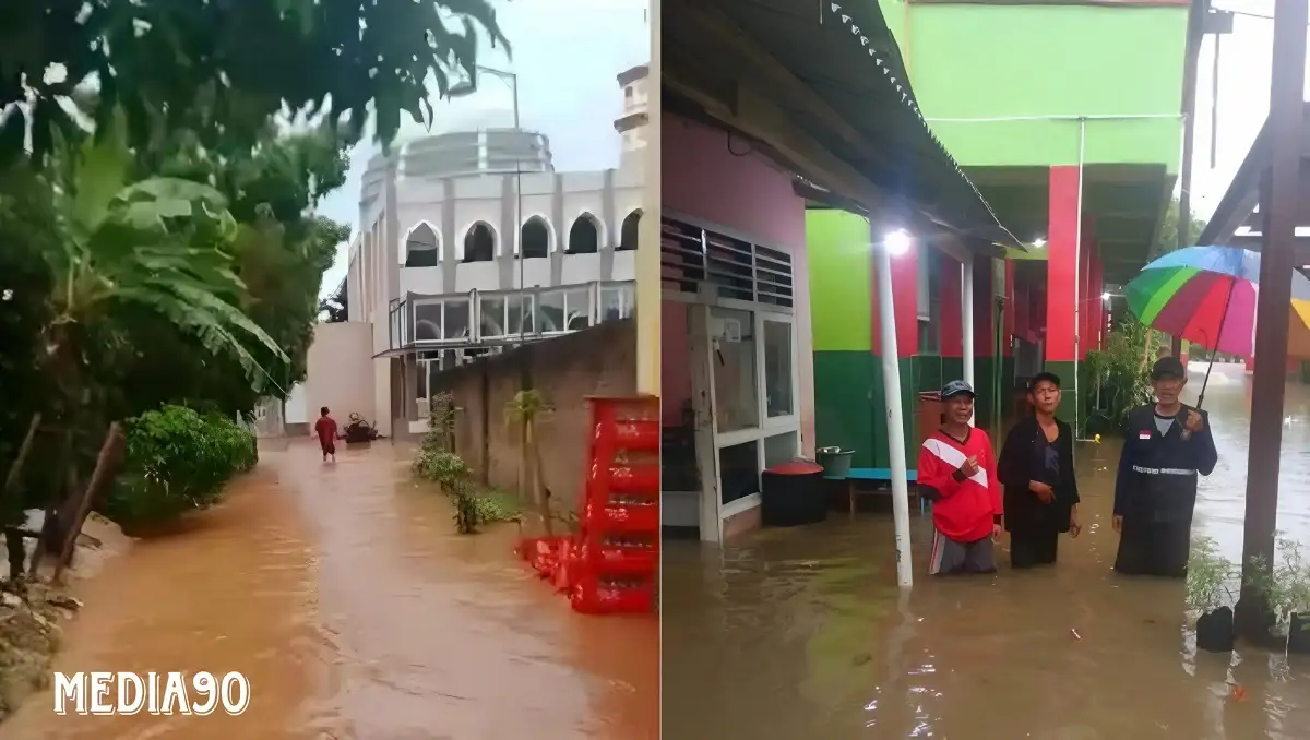 Banyak Sampah, Hujan Deras Guyur Bandar Lampung, Empat Kecamatan ini Banjir Bandang