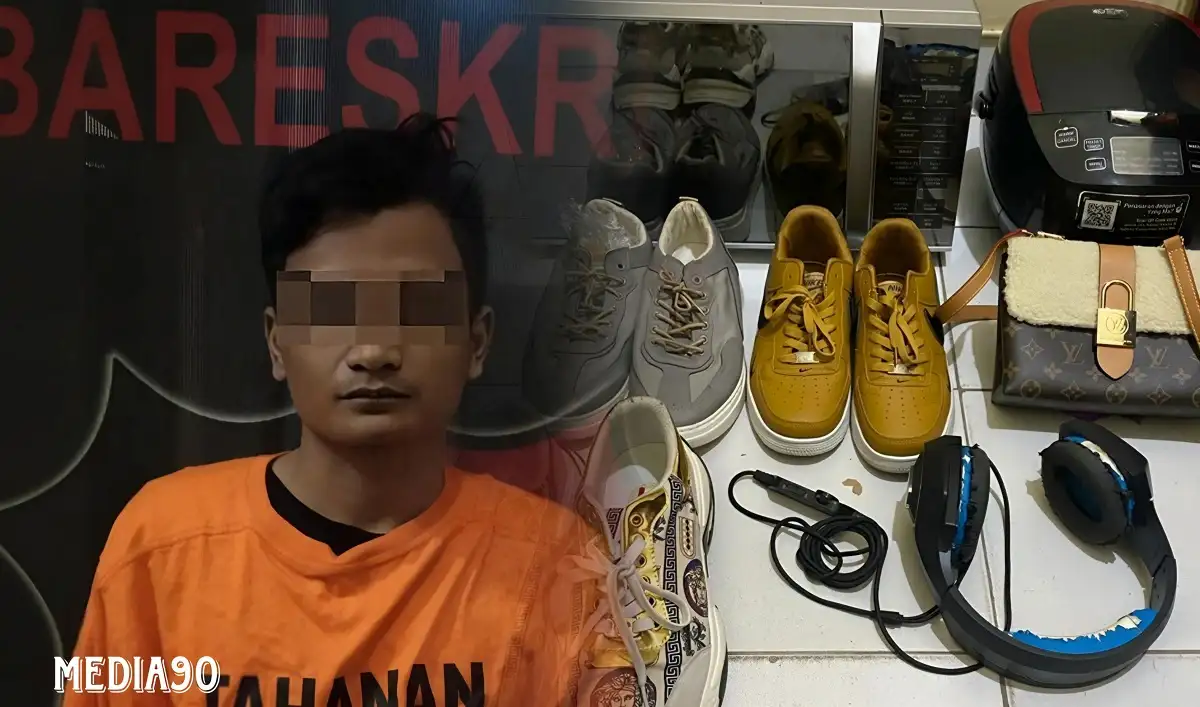 Bobol Rumah Teman, Tukang Las di Bandar Lampung ini Gasak Tas Hingga Sepatu Senilai Rp160 Juta