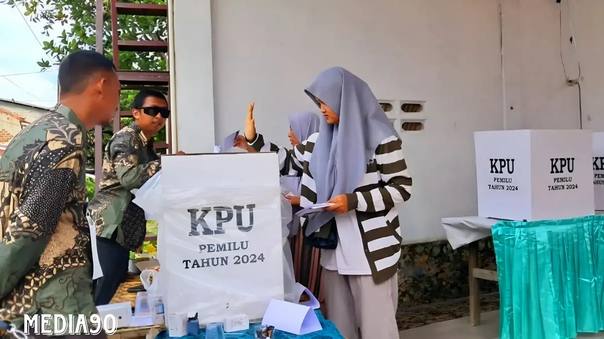 Cuaca Cerah, Pencoblosan Pemilu di Bandar Lampung Berjalan Lancar, Hitung Cepat Mulai Pukul 14.00
