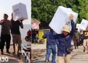Pemilu: 40 Kotak Logistik Dikirim ke Pulau Sebesi Lampung Selatan dengan Perlengkapan Plastik dan Pelampung
