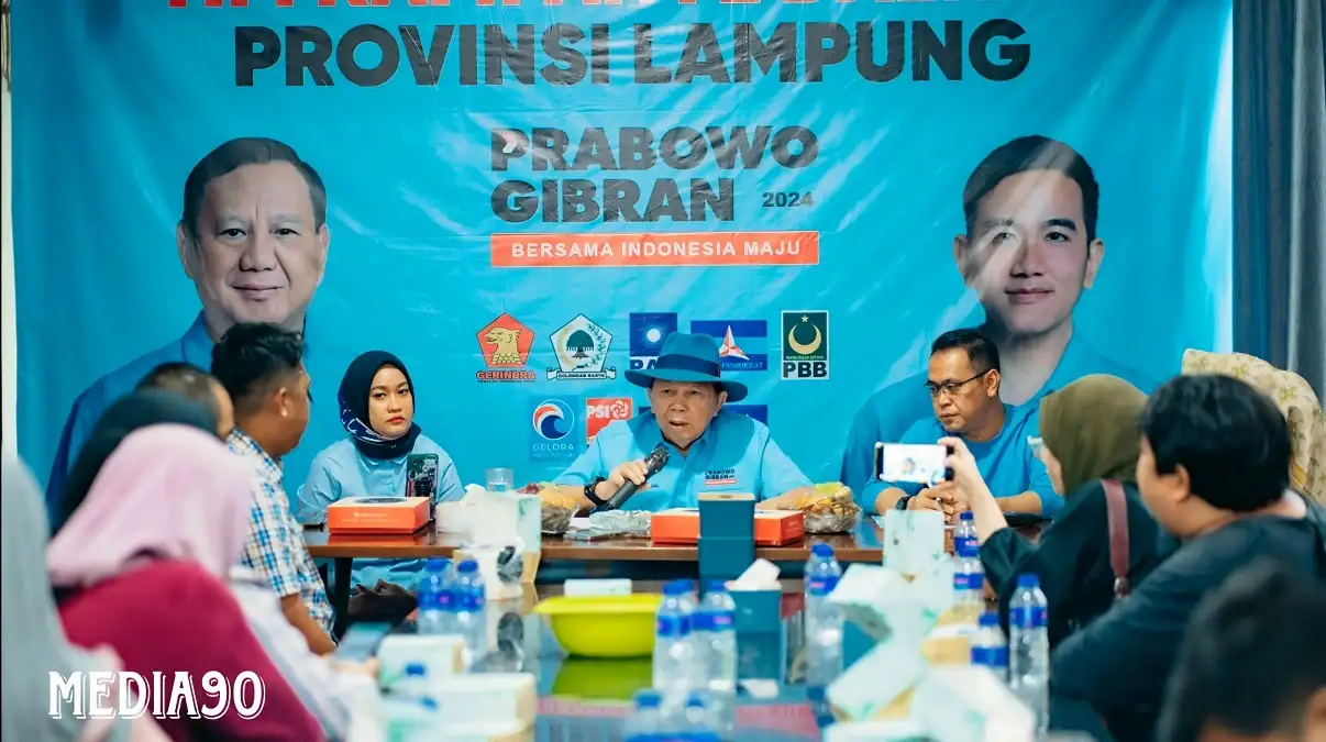 Kampanye di 271 Titik Selama 2,5 Bulan, TKD Prabowo-Gibran Lampung Optimistis Raih 70% Suara