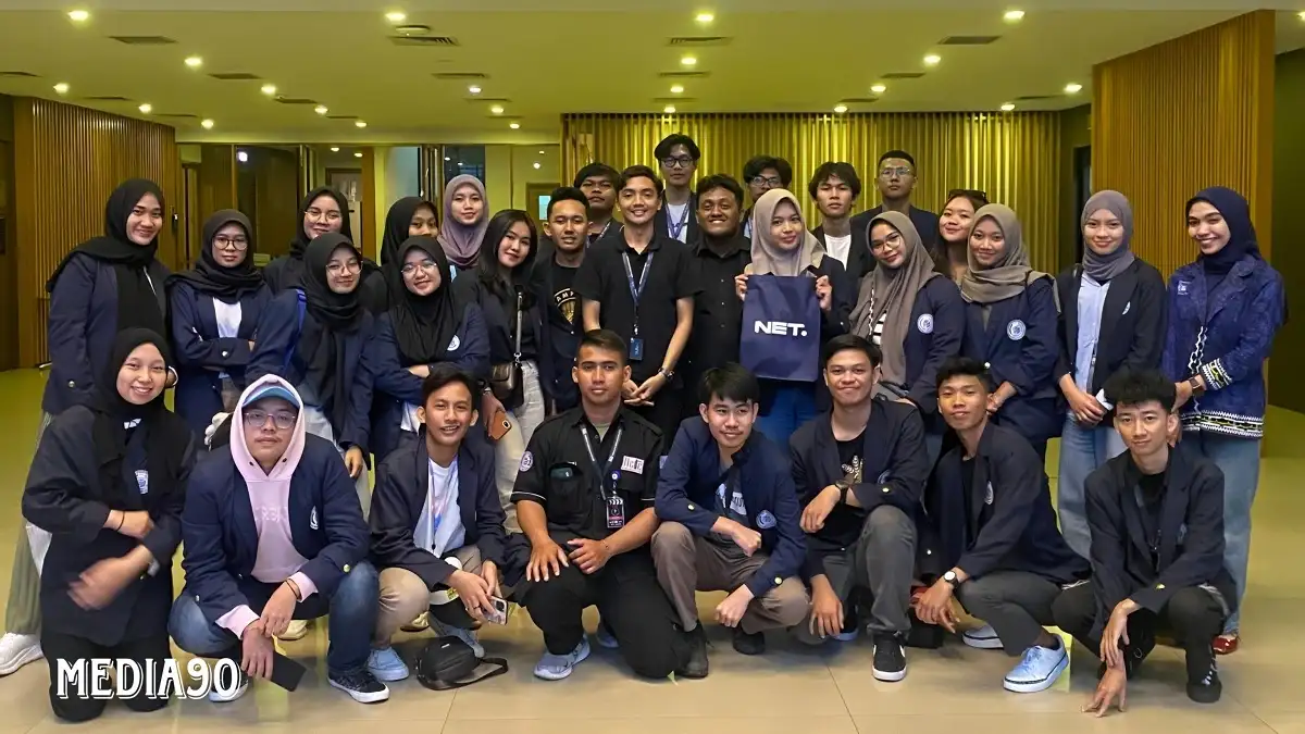 Kunjungan Wisata, Mahasiswa Darmajaya Mampir ke Net TV
