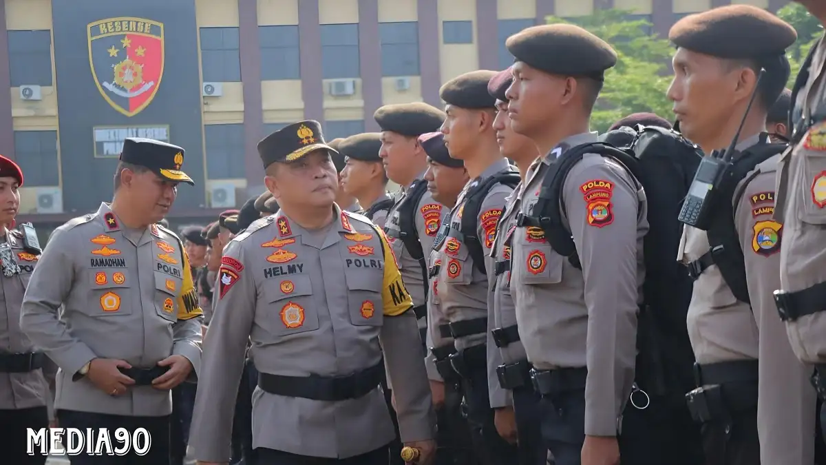 Polda Lampung Terjunkan 5.986 Anggota Jaga Suara Rakyat di TPS, ini Pesan Kapolda