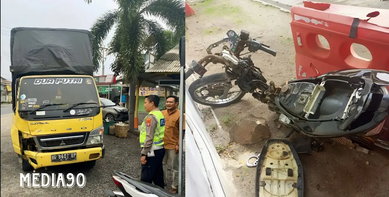 Tiga Kendaraan Kecelakaan di Depan RS Mitra Husada Pringsewu, Pemotor Warga Sidoharjo Tewas, Tiga Luka