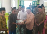 Baznas Berkolaborasi dengan Pj Bupati Tanggamus Salurkan Dana Hibah untuk Pembangunan Masjid di Tiga Kecamatan