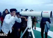 Di Puncak Bukit Gelumpai: Pengamatan Hilal Awal 1 Ramadan Menjadi Sorotan di Pantai Canti Kalianda