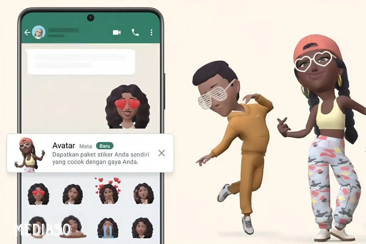 Cara membuat avatar secara manual atau dengan mengambil foto di WhatsApp