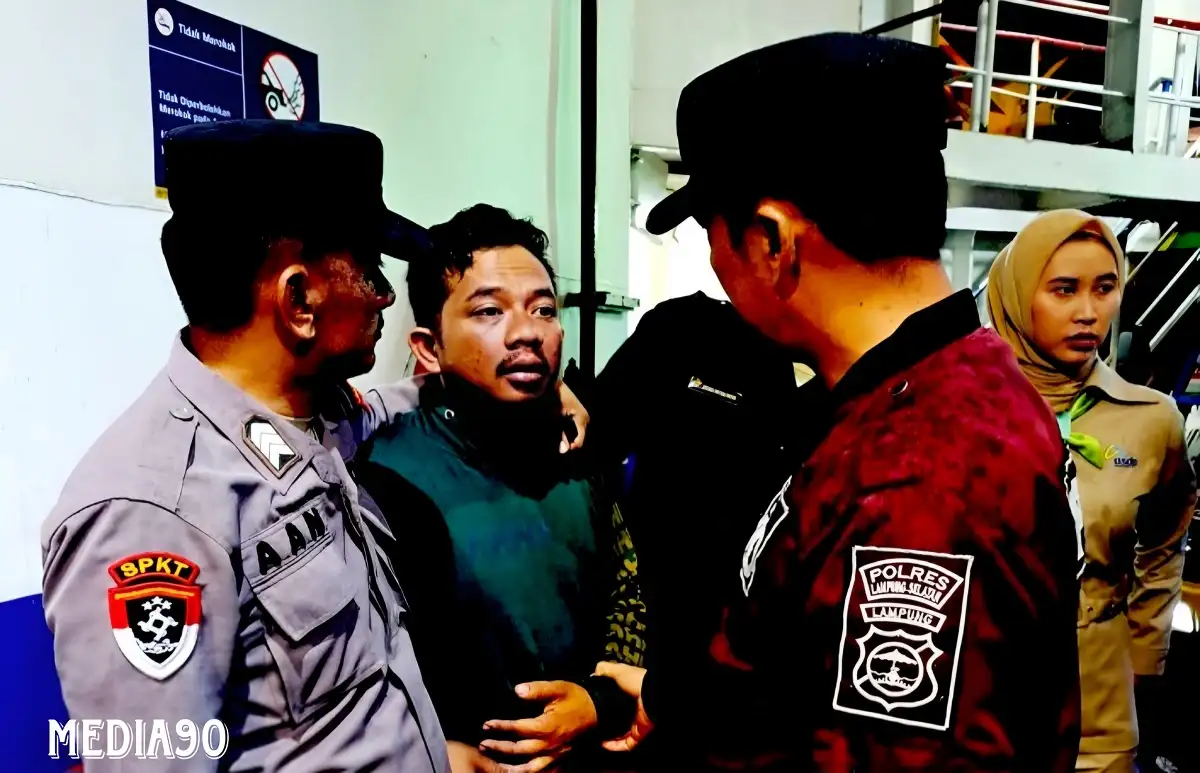Curi HP Sopir Truk Tertinggal di Kapal Feri KMP Batumandi, KSKP Bakauheni Ringkus Pria ini