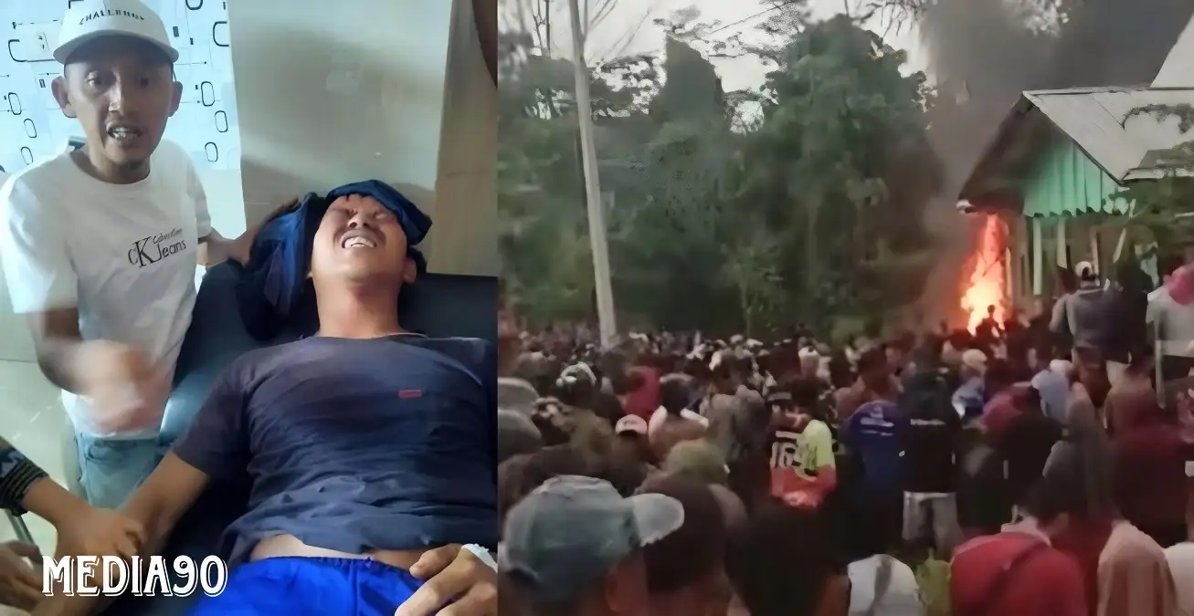 Emosi Temannya Diterkam Harimau, Massa Bakar Kantor Resort TNBBS Suoh Lampung Barat