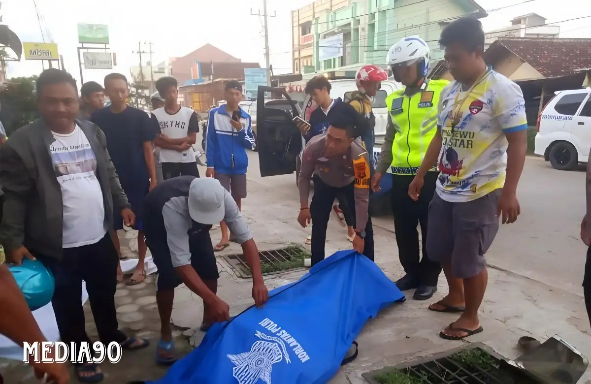 Gagal Salib Truk Pasir, Pemotor Tewas Terlindas di Jalan KH Gholib Pringsewu Barat, Begini Kronologinya