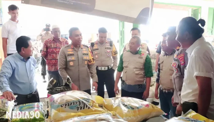 Kapolres Tulang Bawang Konfirmasi: Stok Beras dan Sembako Aman di Gudang Bulog dan Pasar Unit 2, Harga Stabil