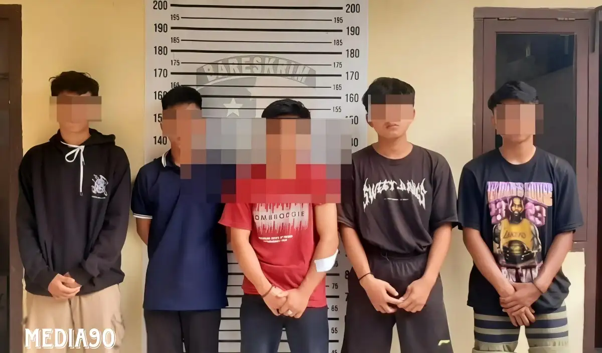 Hendak Perang Sarung, Lima Pelajar SMK YP Pringsewu Asal Pagelaran dan Gadingrejo Diringkus Warga dan Polisi