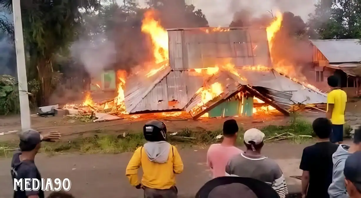 Lima Warga Jadi Tersangka Pembakaran Kantor TNBBS Suoh Lampung Barat