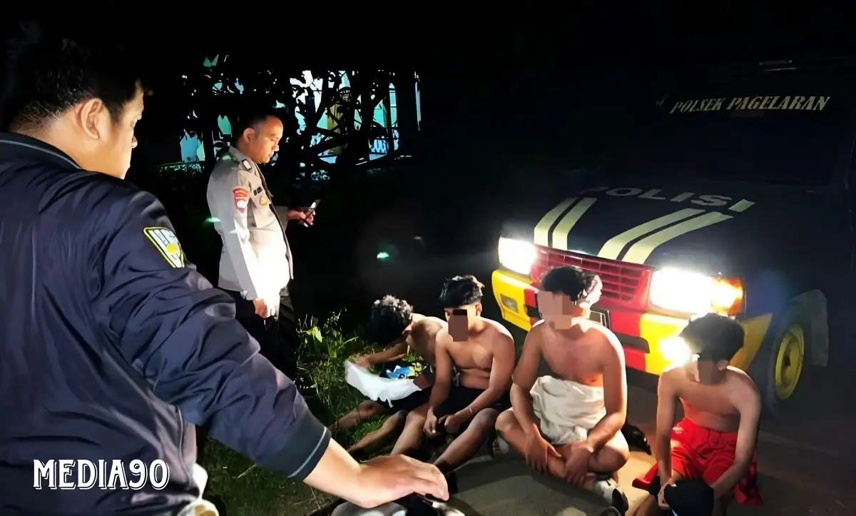 Nekat Perang Sarung, Polisi dan Warga Ringkus Empat Pelajar SMA 1 Pagelaran dan SMK YPT Pringsewu ini
