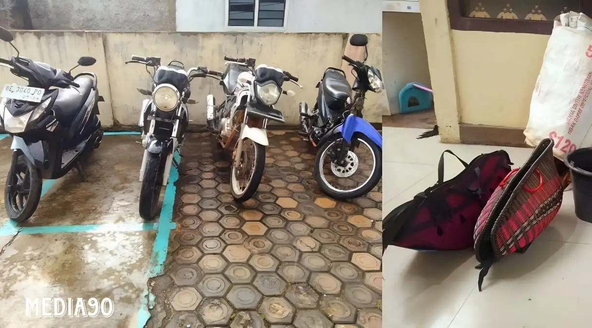 Puasa Masih Judi, Polisi Gerebek Sabung Ayam di Pekalongan Lampung Timur, Pemain Kabur Empat Motor Disita