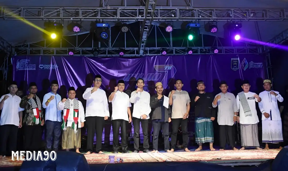 Sekda Kota Metro Bangkit Haryo Utomo Buka Acara Perayaan Milad SMSI ke-7