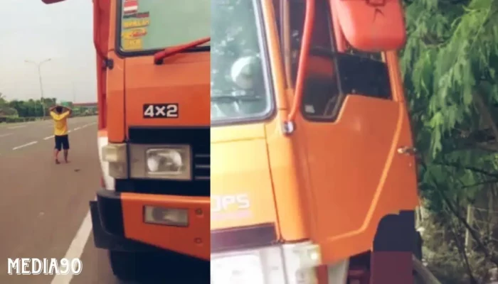 Tragedi di Tol Cikande: Sopir Truk Asal Sukoharjo Pringsewu Ditemukan Tewas Tergantung di Kendaraannya