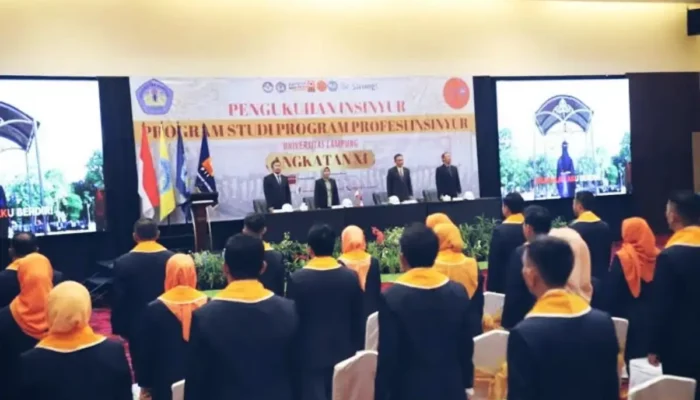 Unila Melantik 58 Lulusan PSPPI Angkatan XI sebagai Insinyur Terampil