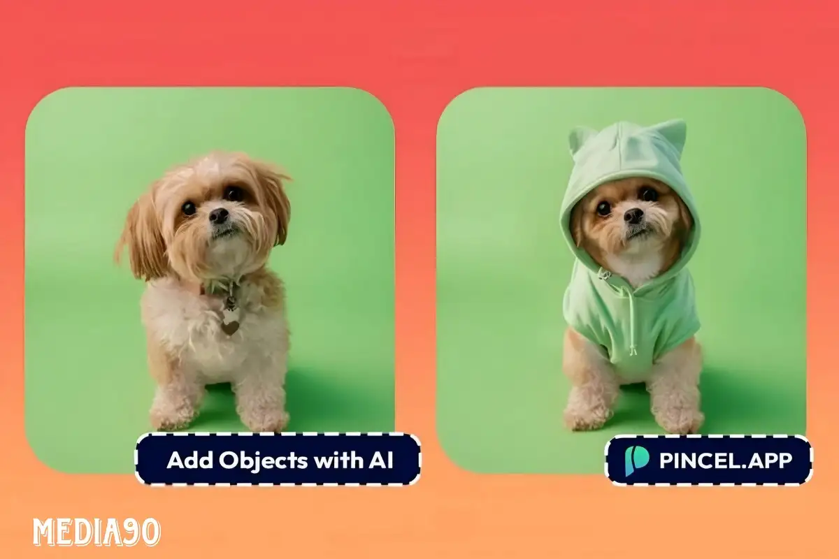Cara menambah atau mengganti objek foto menggunakan Pincel AI Photo Editor