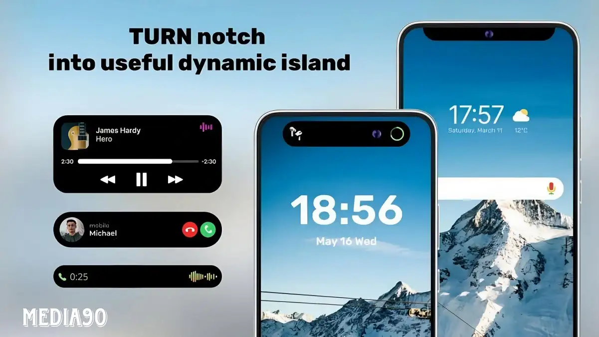 Cara menampilkan fitur Dynamic Island iPhone di perangkat Android