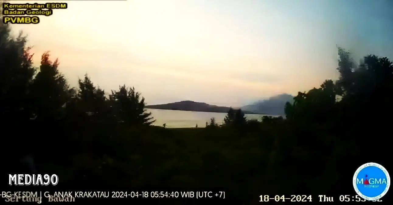 Dinilai Aman, Badan Geologi Turunkan Tingkat Aktivitas Gunungapi Anak Krakatau dari Siaga ke Waspada