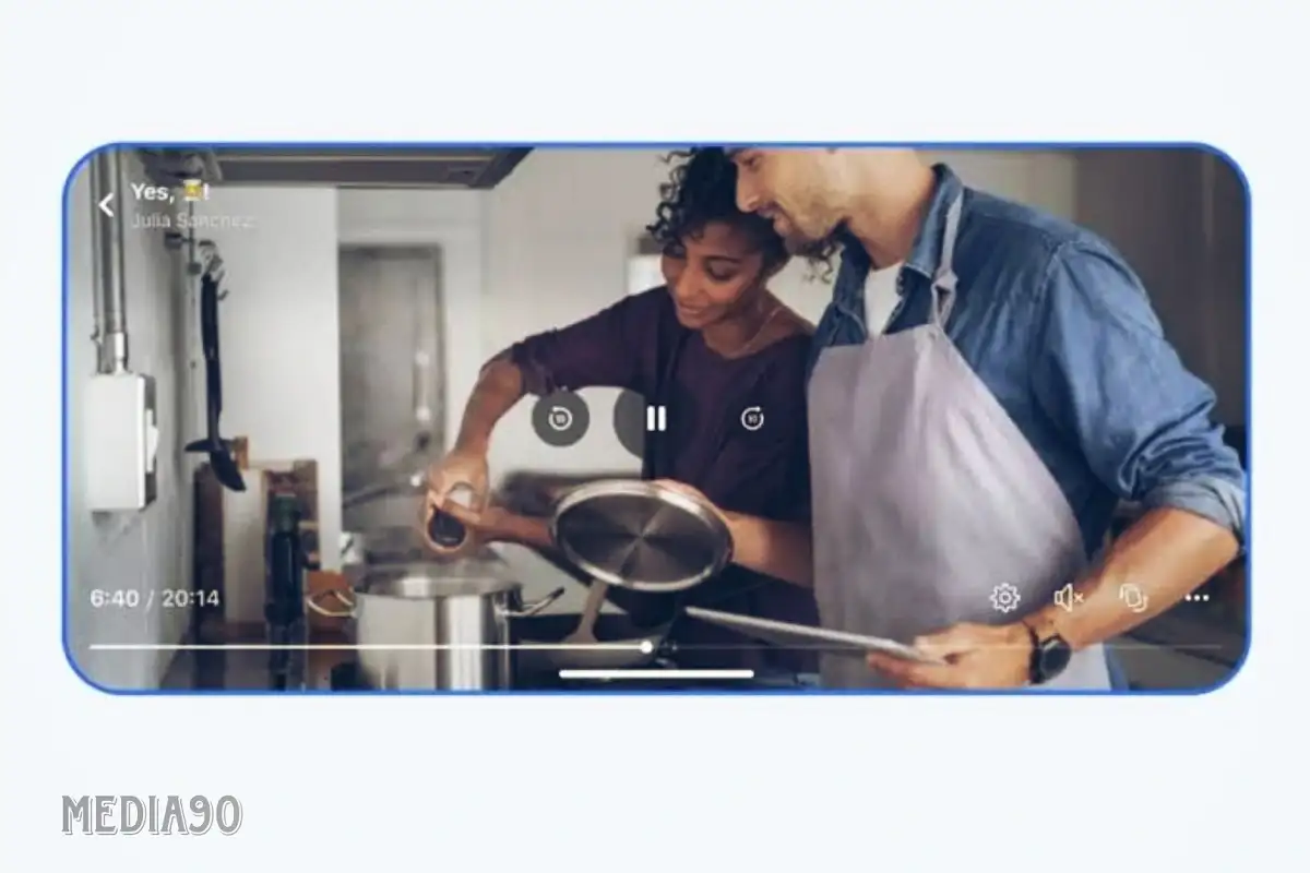 Facebook akhirnya menambahkan kontrol video seperti bilah geser