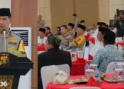 Polda Lampung Menggelar Acara Berkah Ramadan: Buka Puasa Bersama Anak Yatim Piatu dan Insan Pers