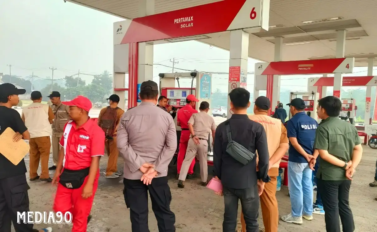 Jelang Mudik Lebaran Polres Lampung Selatan Periksa Ketat Semua SPBU Antisipasi Kecurangan Takaran