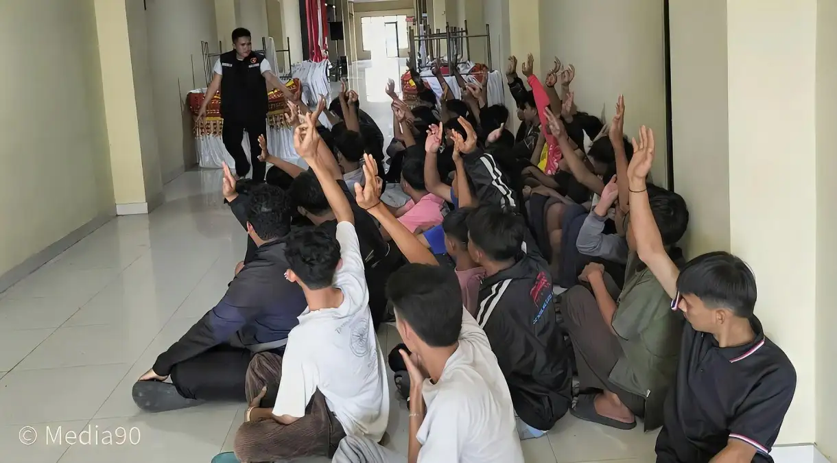 Malam Lebaran Konvoi Kembang Api di Bandar Lampung, 52 Remaja Asal Lampung Selatan dan Pesawaran ini Diciduk Polisi