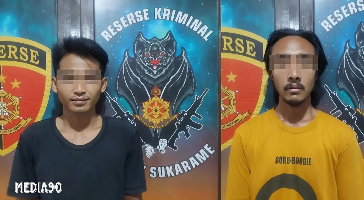 Nekat Curi Material Bangunan Kerja di Bandar Lampung, Dua Pria Asal Kotabumi ini Diciduk Polsek Sukarame