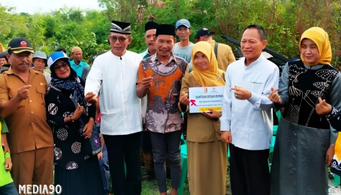 Baznas Tulang Bawang Berperan Bangun Rumah Guru SD Pasca Kebakaran di Bumi Dipasena Makmur