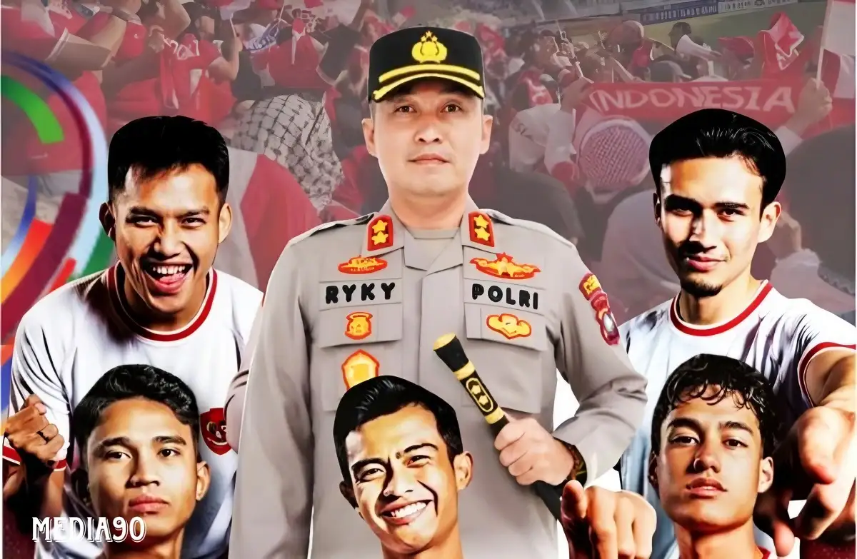 Sediakan Aneka Hadiah, Polres Lampung Barat Ajak Warga Nonton Bareng Semifinal Indonesia-Usbekistan di Mapolres