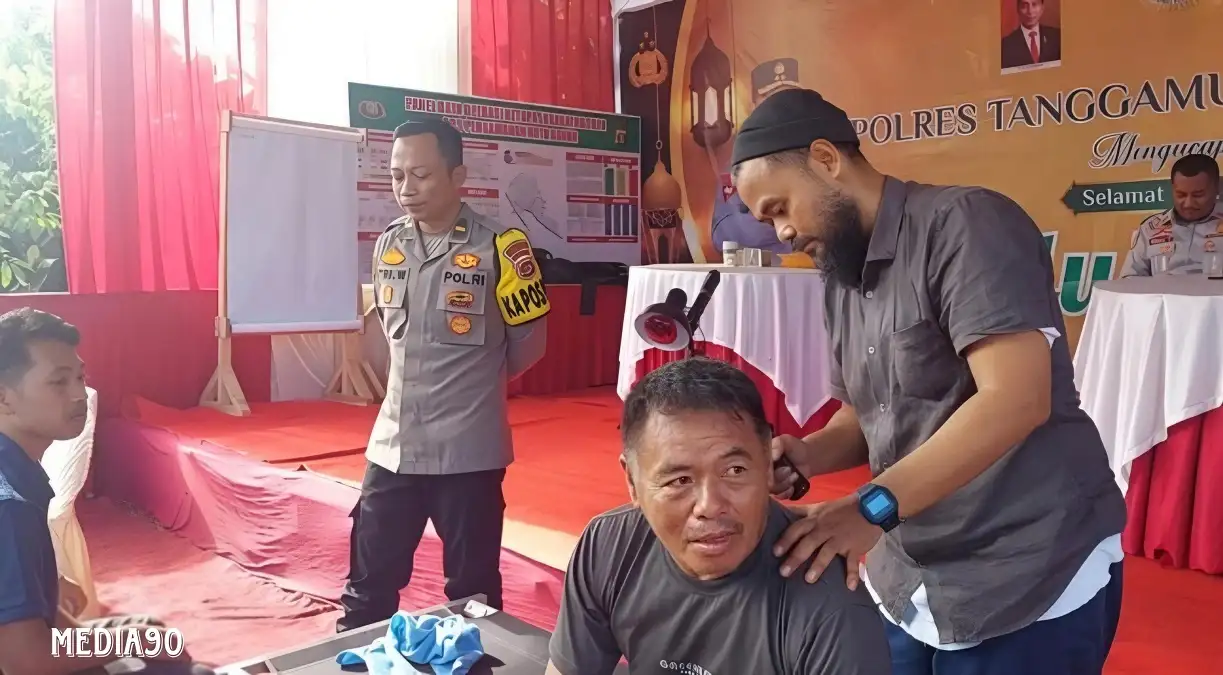 Silakan Mampir, Ada Fasilitas Pijat Bagi Pemudik di Pospam Terbaya Kota Agung Tanggamus