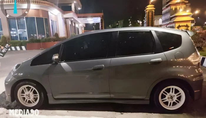 Mobil Bodong Curian Disita Polisi Setelah Penembakan di Gerbang Mapolda Lampung Sabtu Dinihari