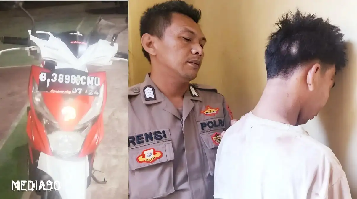 Tiga Kali Berhasil, Aksi Keempat Curi Motor, Pria Asal BNS ini Diringkus Warga di Teba Kota Agung Tanggamus