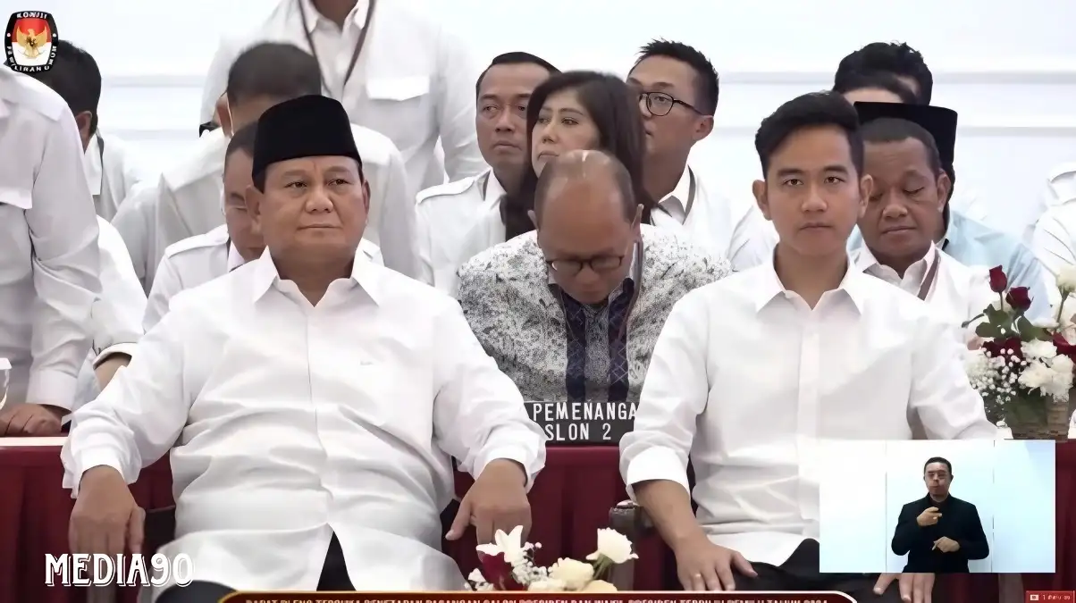 Tok! KPU Sahkan Prabowo-Gibran Jadi Presiden-Wapres Terpilih dengan Total Raih 96.214.691 Suara atau 58,59%