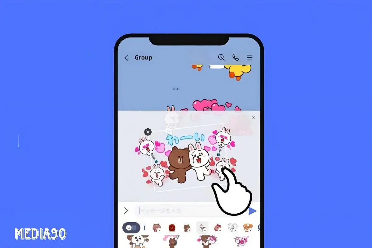 Begini cara membuat stiker sendiri yang dipersonalisasi menggunakan fitur Merangkai Stiker di LINE