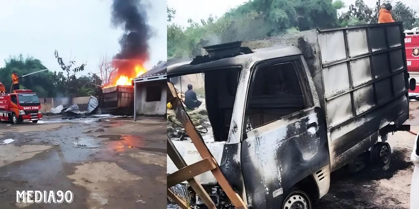 Bengkel Jadi Gudang Penyimpanan BBM Terbakar di Candimas Natar, Polisi Lakukan Penyelidikan