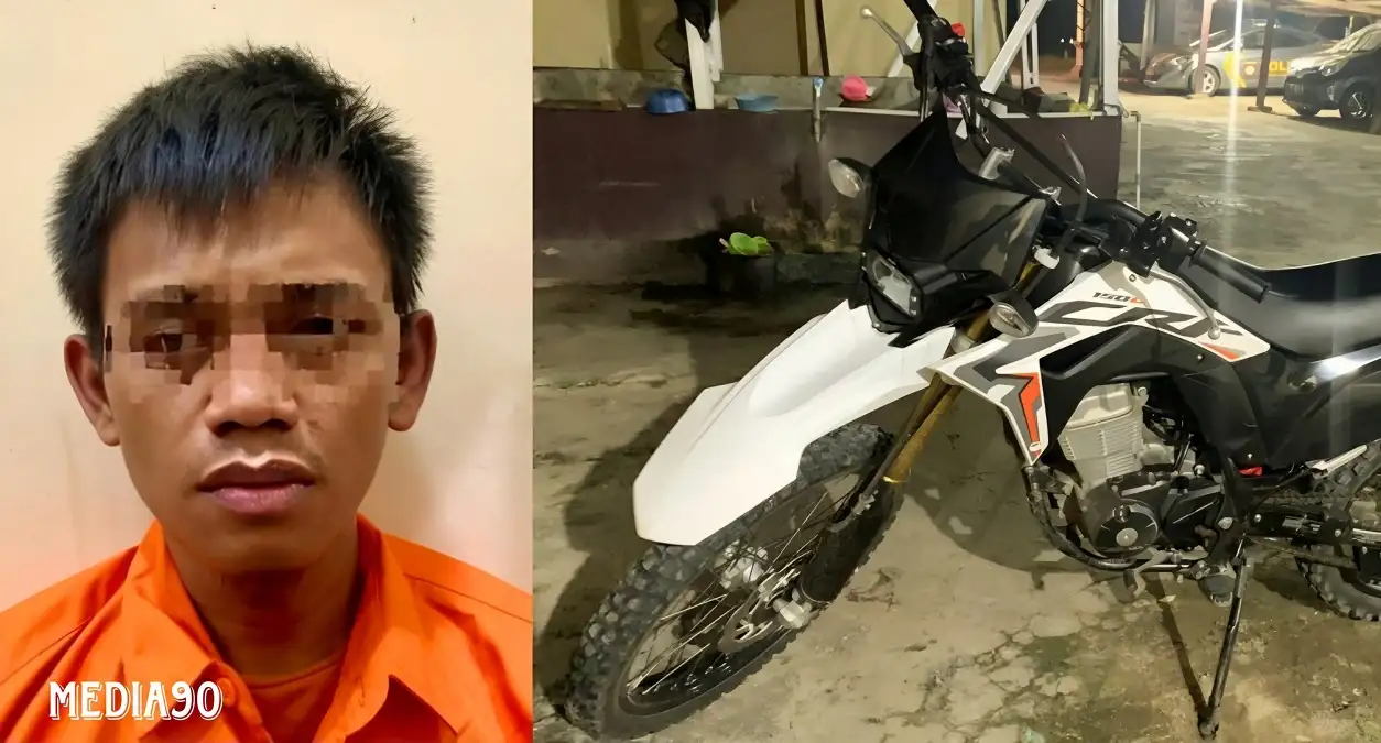 Curi Motor Trail Rp28 Juta di Pardasuka Pringsewu, Pria Asal Pugung Tanggamus ini Diringkus Saat Transaksi COD