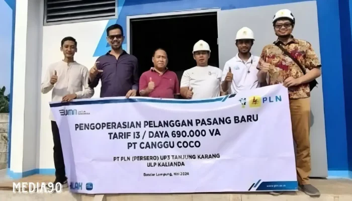 PLN Dorong Pertumbuhan Industri di Lampung dengan Sambungan Listrik Baru ke PT Cangu Coco Liz