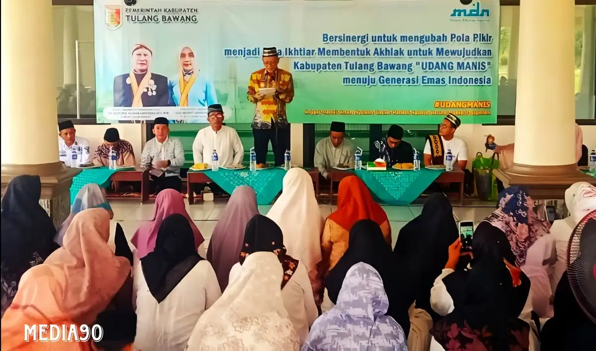 Gelar Pengajian di Bumi Dipasena Makmur, Pj Bupati Tulang Bawang Ajak Petambak Sukseskan Program Udang Manis