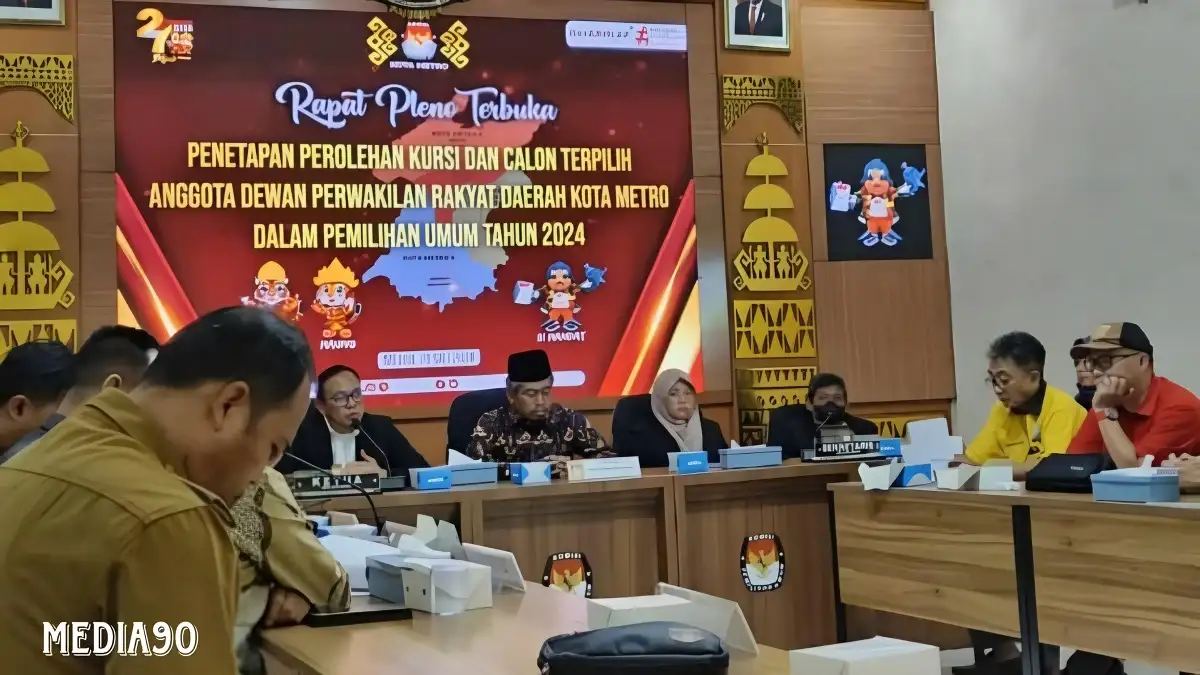 KPU Tetapkan 25 Nama Anggota DPRD Metro Terpilih di Pemilu 2024, Diminta Segera Laporkan LHKPN