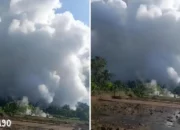 Kawah Nirwana Lampung Barat Erupsi: Warga Tetap Tenang Meski Material Terkeluarkan