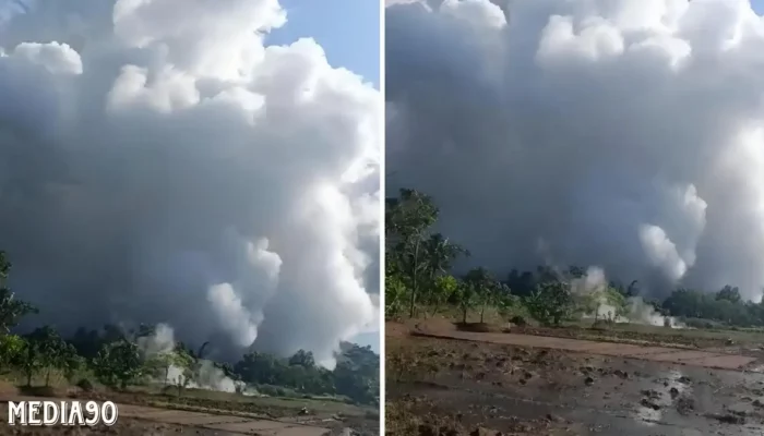 Kawah Nirwana Lampung Barat Erupsi: Warga Tetap Tenang Meski Material Terkeluarkan