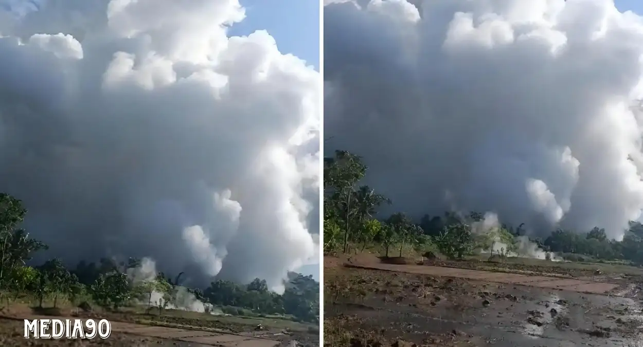 Kawah Nirwana Lampung Barat Erupsi Hingga Keluarkan Material, Warga Diminta Tidak Panik