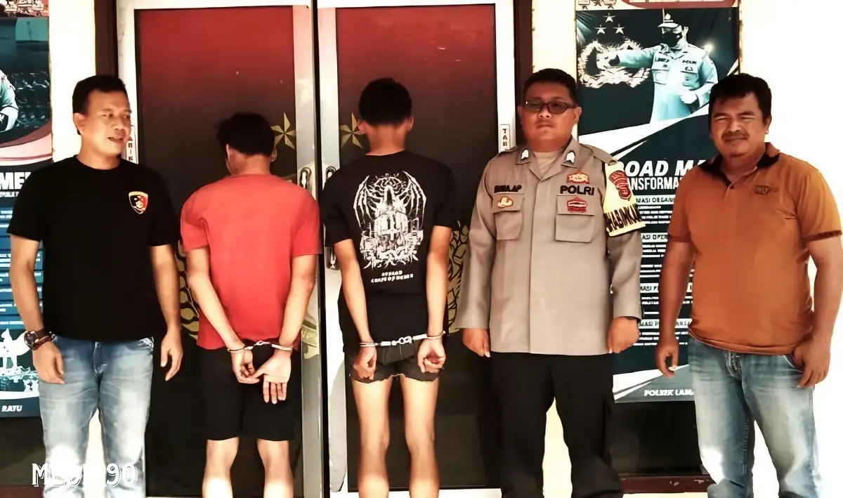Kompak Bawa Kabur Motor Parkir, Kakak Beradik Asal Labuhan Ratu Lampung Timur ini Diborgol Polisi