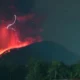 Letusan Gunung Ibu Ciptakan Badai Petir