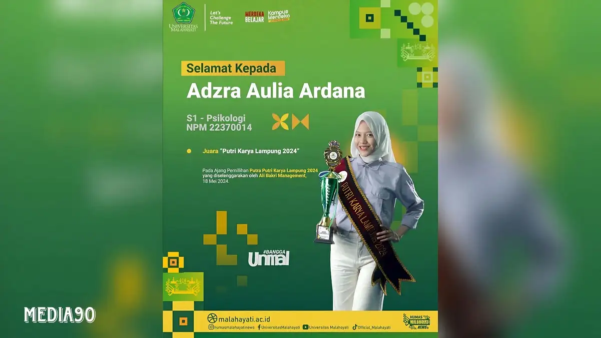 Mahasiswa Universitas Malahayati, Raih Gelar Putri Karya Lampung di Ajang Bergengsi