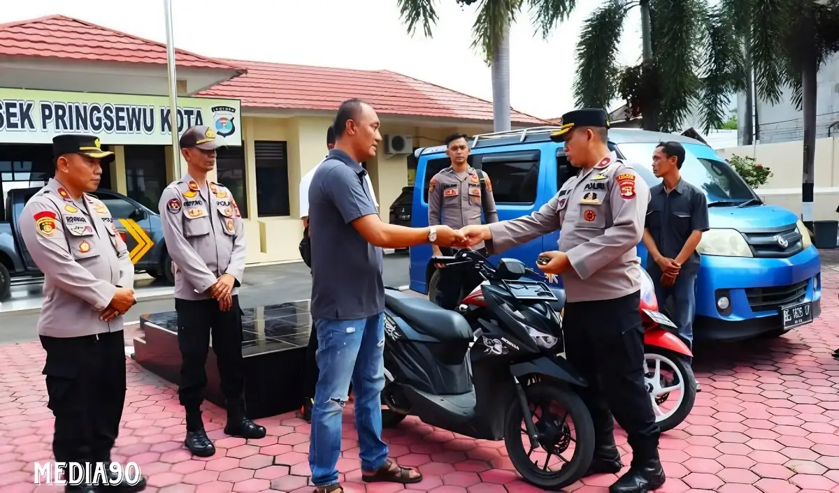 Masih Milik, Polres Pringsewu Kembalikan Dua Motor dan Satu Mobil yang Dicuri dan DIbegal ke Pemiliknya